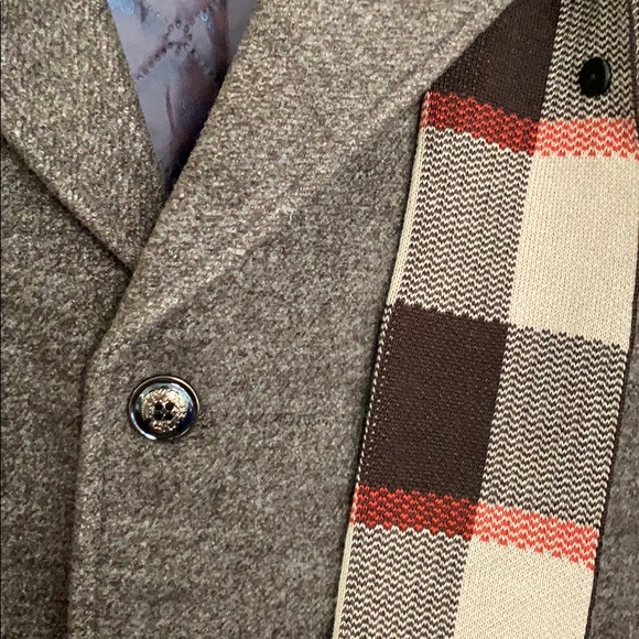 calico wool trench coat newport